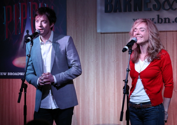 Photo Coverage: PIPPIN's Matthew James Thomas, Rachel Bay Jones & Patina Miller Perform at Barnes & Noble! Image