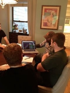 Ben Dawson, Tech Director showing plans for set to Kory Danielson, Music Director Photo