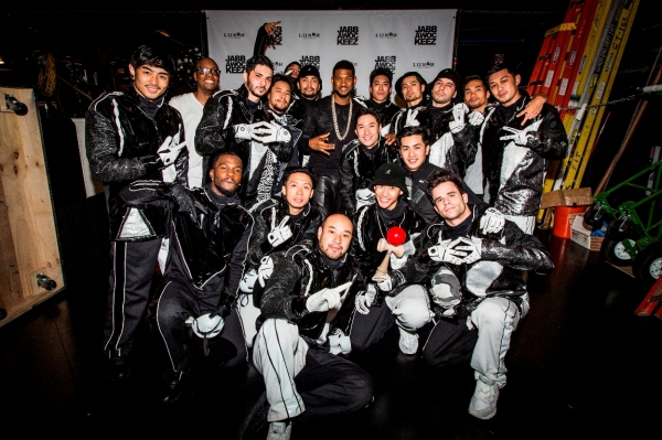 Photo Flash: Usher and Rex Lee Visit Jabbawockeez Show in Las Vegas 