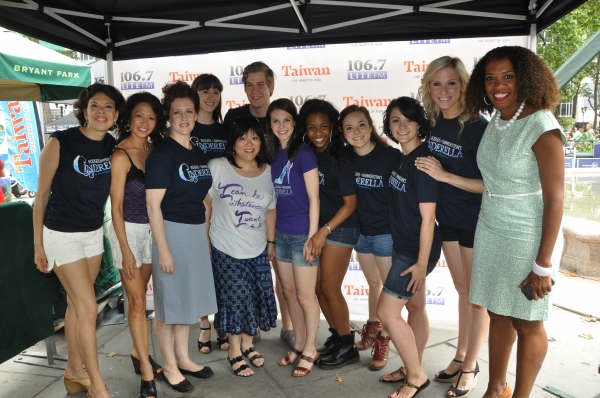 Helen Little and the cast of Cinderalla Photo