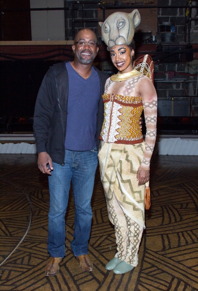 Photo Coverage: Darius Rucker Visits THE LION KING Image