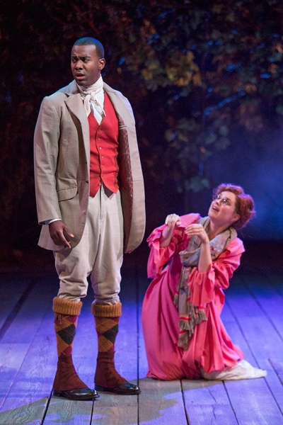 Nic Few as Demetrius and Ryman Sneed as Helena Photo