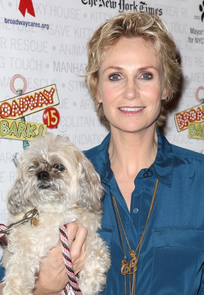 Jane Lynch with her dog Olivia Photo