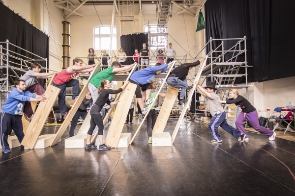 Photo Coverage: Fitzgerald And Carroll In Rehearsal For BARNUM! Image