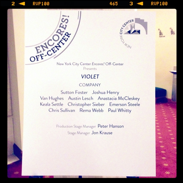 Photos: Sutton Foster & VIOLET Cast Take a Bow at Encores!