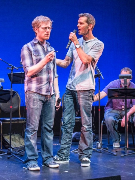 Anthony Rapp and J. Robert Spencer Photo