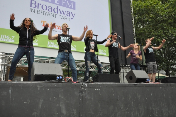 The Cast of Rock of Ages-Jenn Rias, Joey Calveri, Cassie Silva, Cody Scott Lancaster, Photo