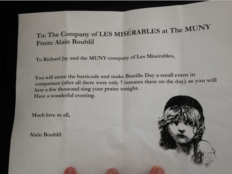 BWW Exclusive: Les Miserables at The MUNY Summer 2013 Scrapbook! Image