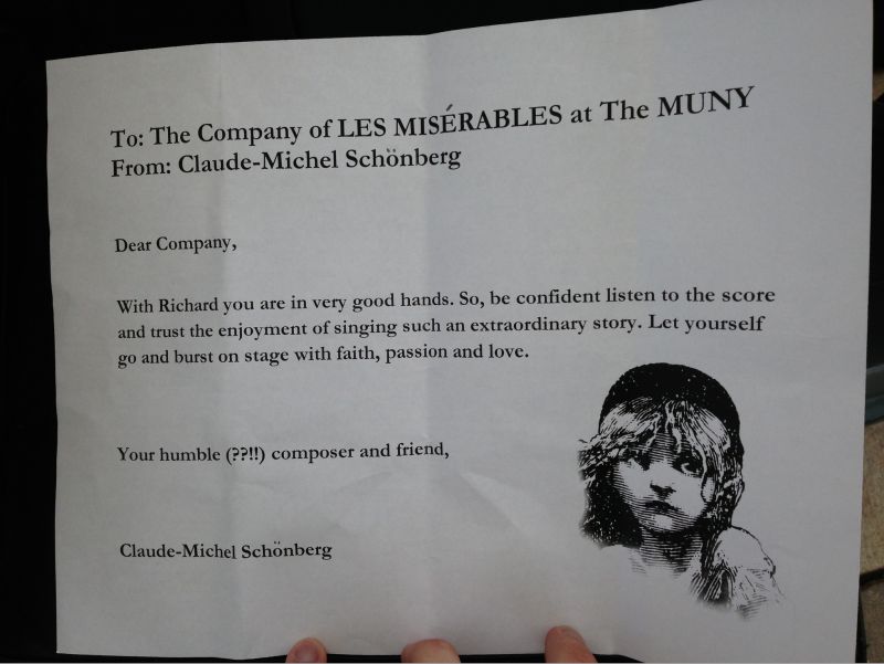 BWW Exclusive: Les Miserables at The MUNY Summer 2013 Scrapbook! Image