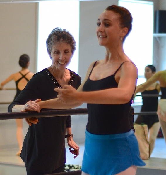 A student working with senior faculty member Maria Youskevitch. Photo Credit: Theresa Photo