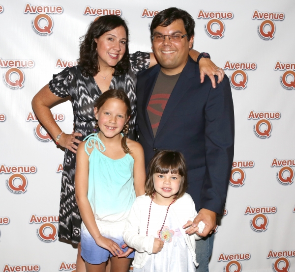 Robert Lopez with his wife, Kristen Anderson-Lopez & Family  Photo