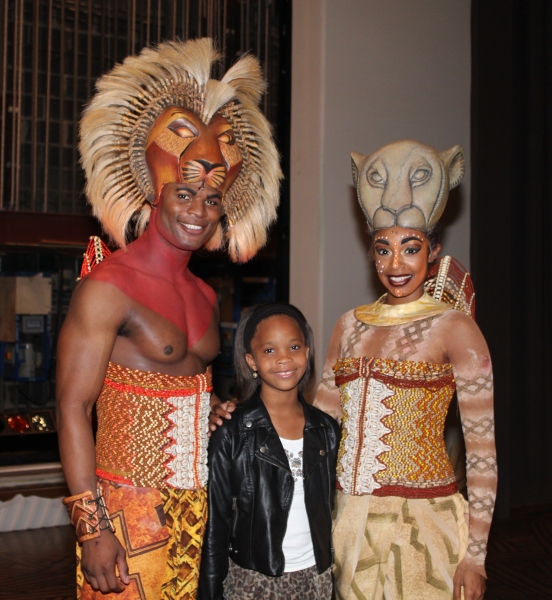 Photo Coverage: Quvenzhane Wallis Visits THE LION KING! Image