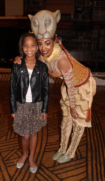 Photo Coverage: Quvenzhane Wallis Visits THE LION KING! Image