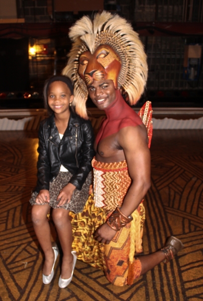 Photo Coverage: Quvenzhane Wallis Visits THE LION KING! Image