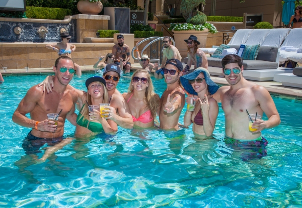 Photo Flash: ROCK OF AGES Cast Visits Azure Luxury Pool at the Palazzo 