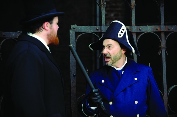 Phillip Andrew Himebrook as Valjean & Michael Detroit as Javert Photo