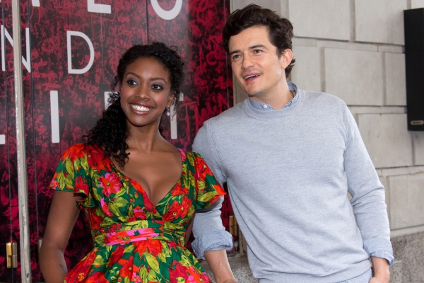 Photo Coverage: ROMEO AND JULIET's Orlando Bloom & Condola Rashad Sign Juliet's Wall at Richard Rodgers Theatre!  Image