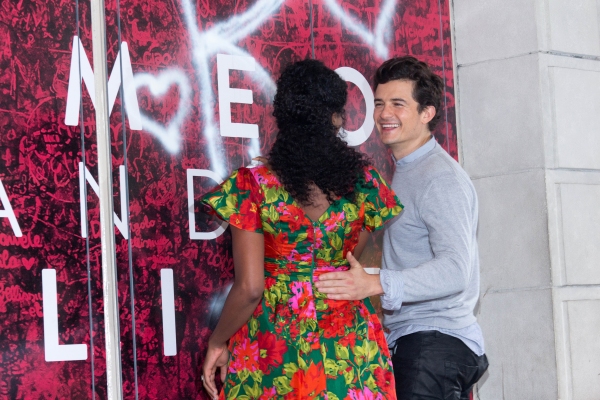 Photo Coverage: ROMEO AND JULIET's Orlando Bloom & Condola Rashad Sign Juliet's Wall at Richard Rodgers Theatre!  Image
