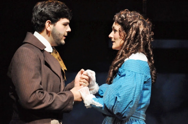 Ross Brown (Marius) and Kathryn McKellar (Cosette)  Photo