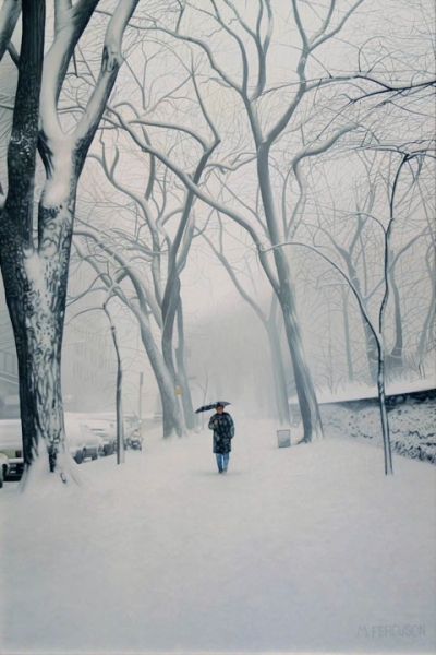 Photo Flash: Sneak Peek at Max Ferguson's Winter Scenes on Exhibit at Gallery Henoch 