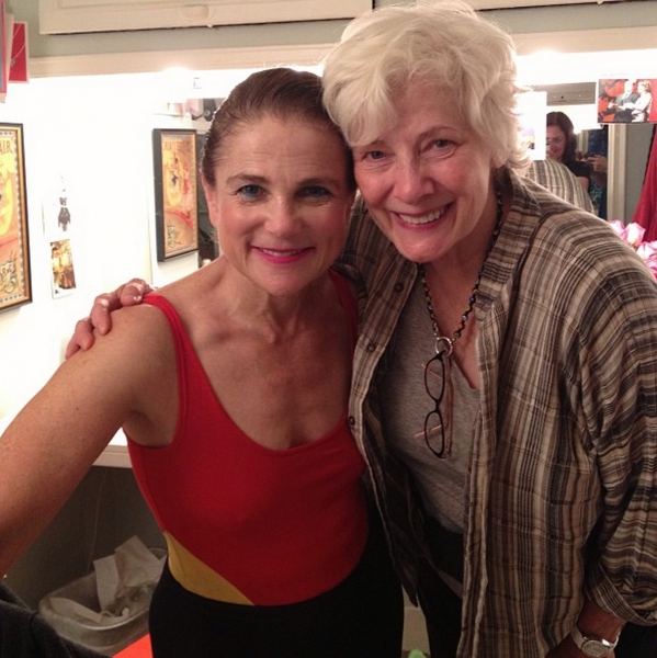 Photo Flash: Betty Buckley Visits Tovah Feldshuh in PIPPIN Image