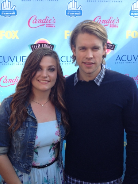 Photo Flash: GLEE's Chord Overstreet Meets with Acuvue Mentee Brittney at Teen Choice Awards 