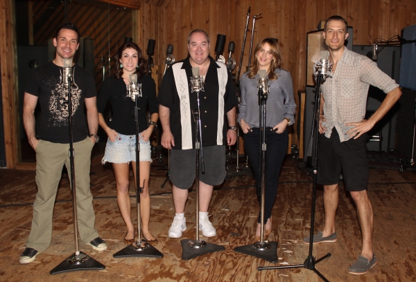 Photo Coverage: In the Recording Studio with Zachary Levi, Krysta Rodriguez & the Cast of FIRST DATE!  Image