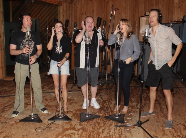 Photo Coverage: In the Recording Studio with Zachary Levi, Krysta Rodriguez & the Cast of FIRST DATE!  Image