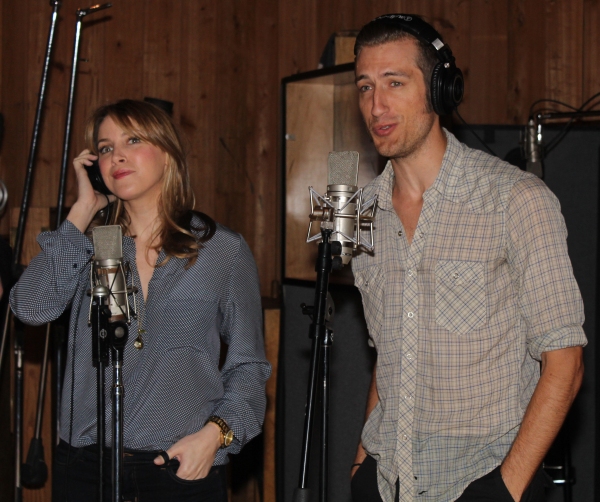 Photo Coverage: In the Recording Studio with Zachary Levi, Krysta Rodriguez & the Cast of FIRST DATE!  Image