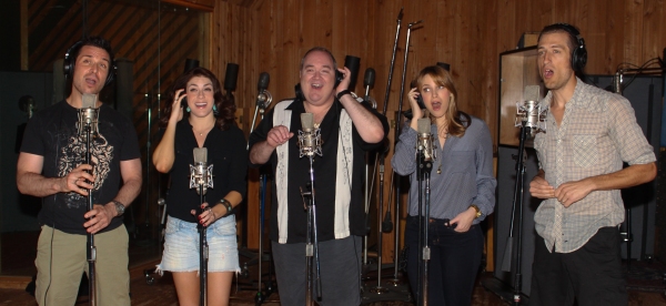 Photo Coverage: In the Recording Studio with Zachary Levi, Krysta Rodriguez & the Cast of FIRST DATE!  Image