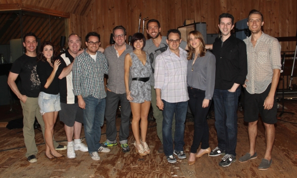 Photo Coverage: In the Recording Studio with Zachary Levi, Krysta Rodriguez & the Cast of FIRST DATE!  Image