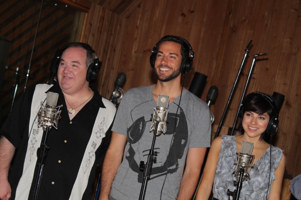 Blake Hammond, Zachary Levi and Krysta Rodriguez Photo