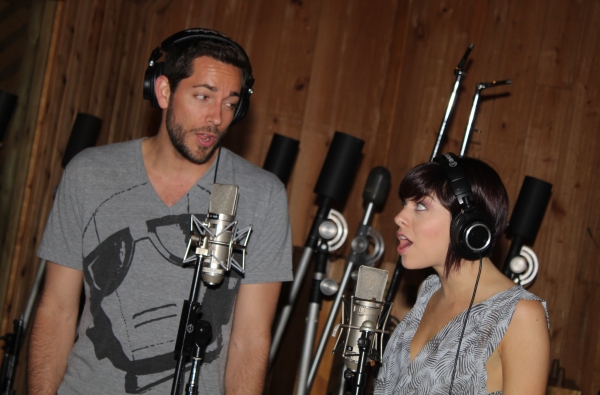 Photo Coverage: In the Recording Studio with Zachary Levi, Krysta Rodriguez & the Cast of FIRST DATE!  Image