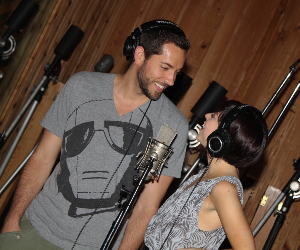 Photo Coverage: In the Recording Studio with Zachary Levi, Krysta Rodriguez & the Cast of FIRST DATE!  Image