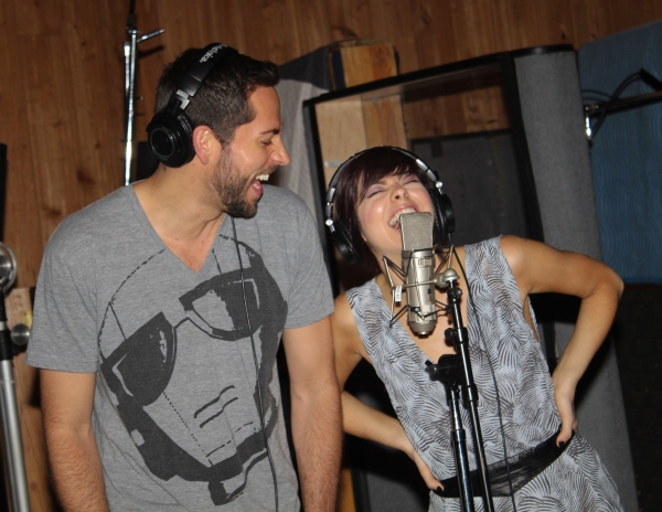 Photo Coverage: In the Recording Studio with Zachary Levi, Krysta Rodriguez & the Cast of FIRST DATE!  Image