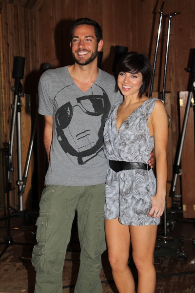 Photo Coverage: In the Recording Studio with Zachary Levi, Krysta Rodriguez & the Cast of FIRST DATE!  Image