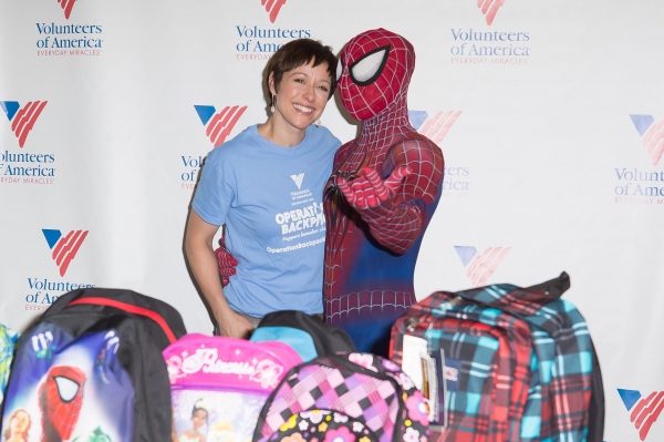 Photo Coverage: Paige Davis and SPIDER-MAN Team Up for Operation Backpack! Image