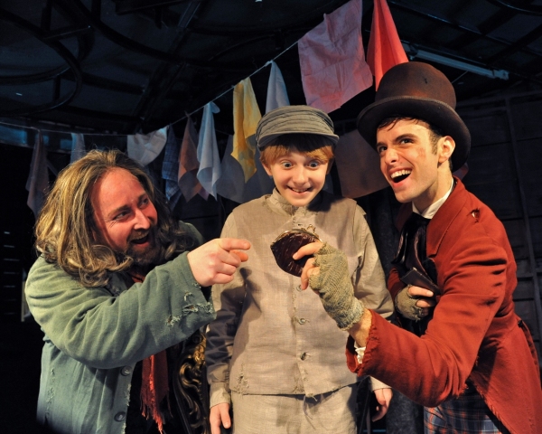 John Anthony Lopez (as Fagin), Brandon Singel (as Oliver) and Todd Ritch (as the Artf Photo