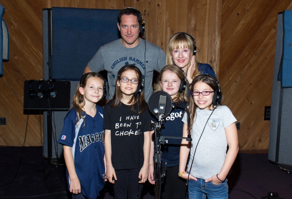 Photo Coverage: In the Recording Studio with the Cast of Broadway's MATILDA!  Image