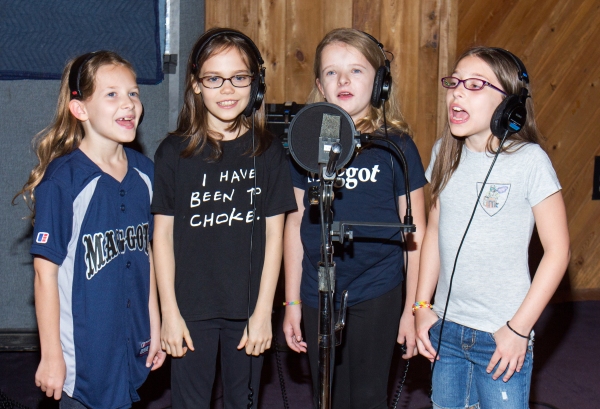 Photo Coverage: In the Recording Studio with the Cast of Broadway's MATILDA!  Image