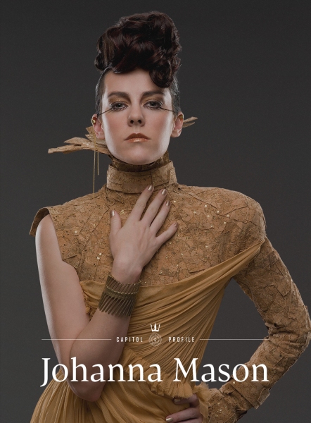Johanna Mason as pictured in HUNGER GAMES: CATCHING FIRE blog ''Capitol Couture'' Photo