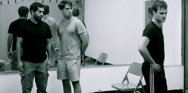 Photo Flash: In Rehearsal with the Cast of JULIAN & ROMERO at Theater for the New City, Begin. 9/3 