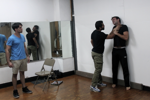 Photo Flash: In Rehearsal with the Cast of JULIAN & ROMERO at Theater for the New City, Begin. 9/3 