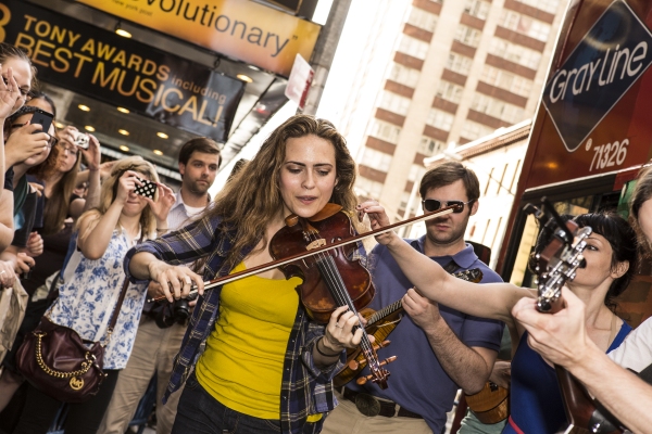 Photo Coverage: ONCE Cast Thanks Fans with Special Outdoor Performance! Image