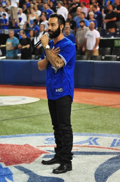 Photo Coverage: Ramin Karimloo Performs at the Toronto Blue Jays/New York Yankees Game Image