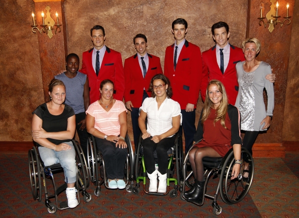 Photo Flash: US Open Wheelchair Tennis Athletes Visit JERSEY BOYS 