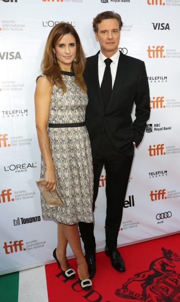 Livia Giuggioli and Colin Firth Photo