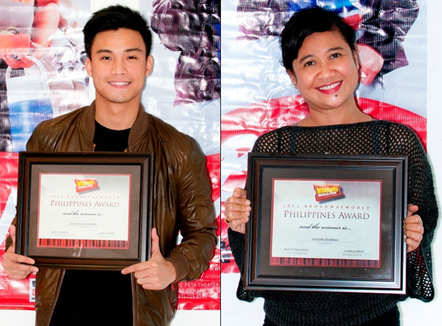 Photo Coverage: Eugene Domingo, Edgar Allan Guzman Accept BWW Awards 