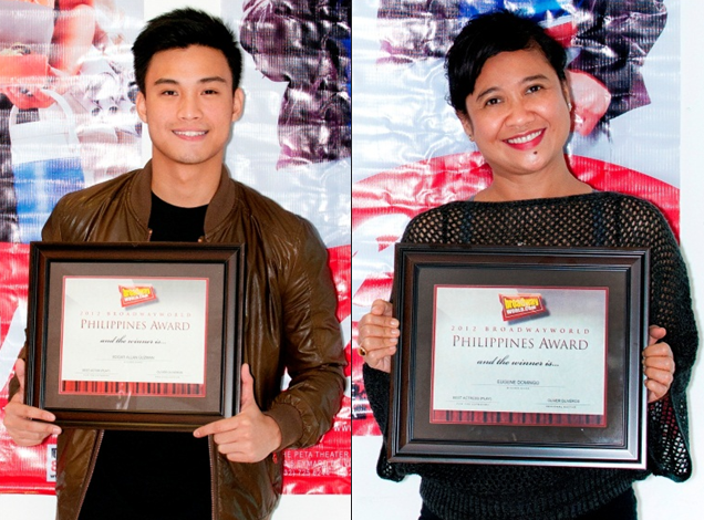 Photo Coverage: Eugene Domingo, Edgar Allan Guzman Accept BWW Awards Image