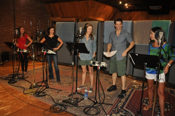Exclusive Photo Coverage: In the Recording Studio with the Girls of JERSEY BOYS for Carols For A Cure Image